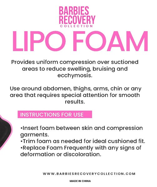 Lipo Foam - 2 Pack Standard Sheet - Liposuction Healing Foam